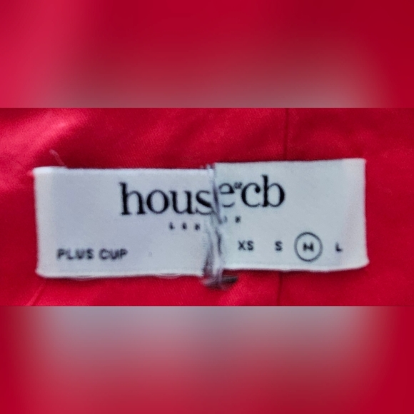 House CB Red Halter Midi Dress Size M Plus Cup - Picture 4 of 6